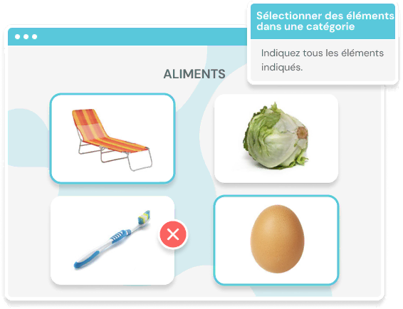 NeuronUP Fiches - Sélectionner des éléments dans une catégorie