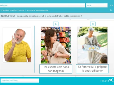 Nouvelle activité imprimable: Réaction émotive face à des situations pour améliorer la cognition sociale chez les adultes