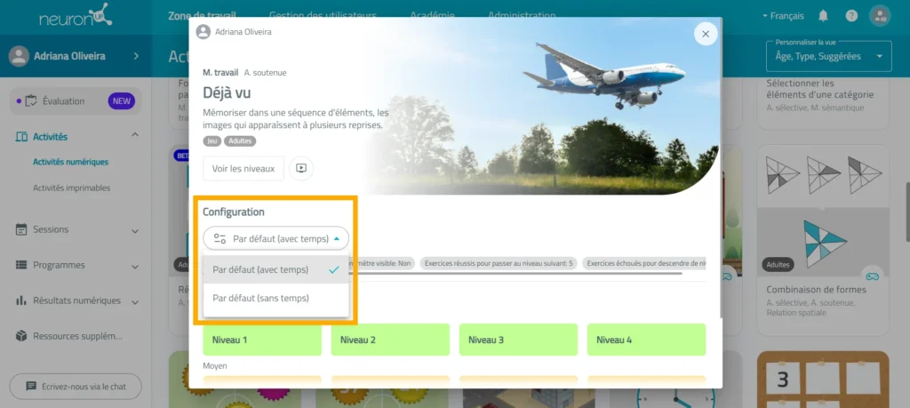 Personnalisez la configuration – NeuronUP