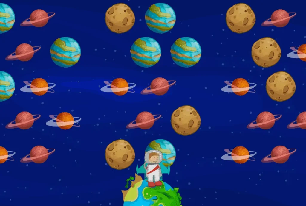 Actividad para niños con TDAH. Ejercicio de NeuronUP - Conquista espacial