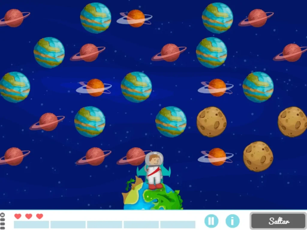 Actividad para niños con necesidades especiales Conquista espacial