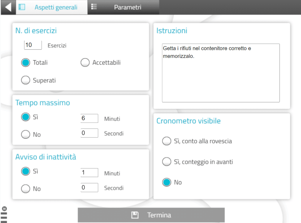 Personalizzare le attività con NeuronUP. Aspetti generali