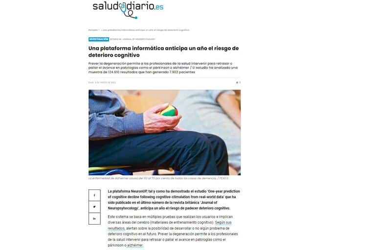 Notizia su Salud Diario.