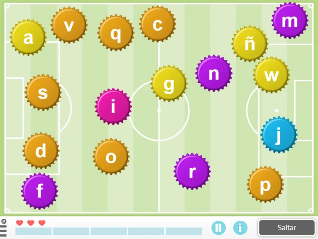 Gioco dell’alfabeto per adulti: Tappi con lettere