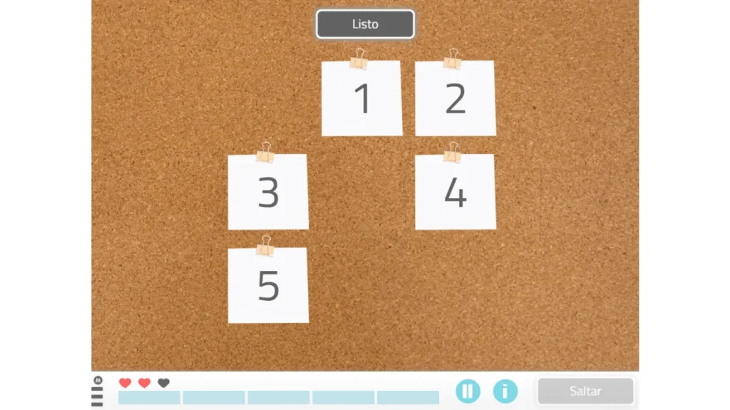 Gioco per la memoria semantica negli adulti: Post-it ordinati