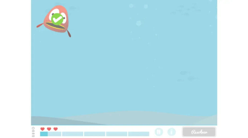 Encuentra los peces Actividad retadora de NeuronUP