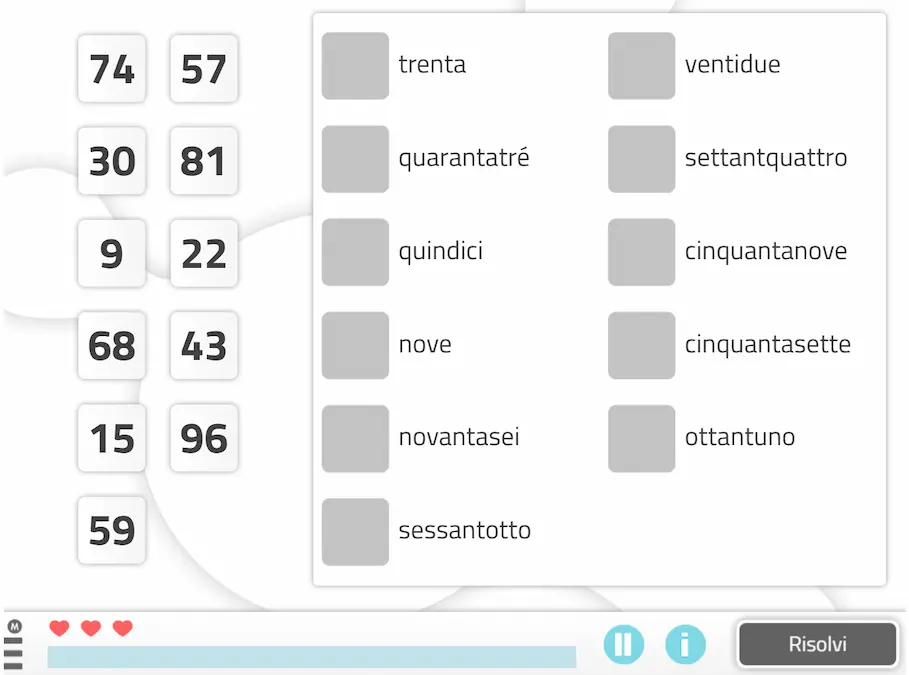 Nomi dei numeri