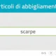 Interfaccia NeuronUP: Categorie contro il tempo, testo 'elementi per vestirsi', campo 'scarpe' verificato e contatore di 3.