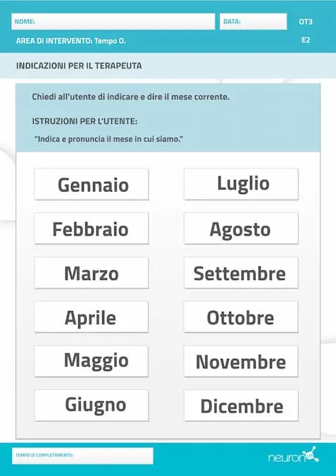 Situarsi nel tempo