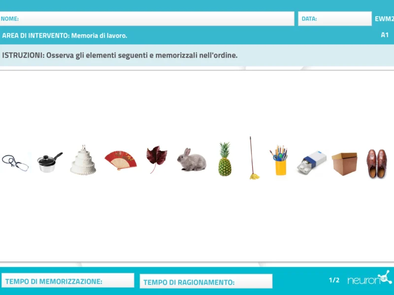 Memorizza la sequenza di immagini