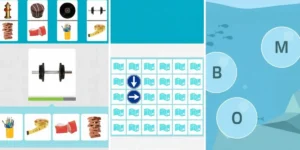 Interfaccia di NeuronUP con elenco dei giochi di riabilitazione cognitiva più usati nel 2025; icone sulla sinistra e barra di avanzamento.