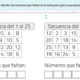 Scheda di attenzione sostenuta: due tabelle con sequenze da 1 a 25, con numeri mancanti da completare.