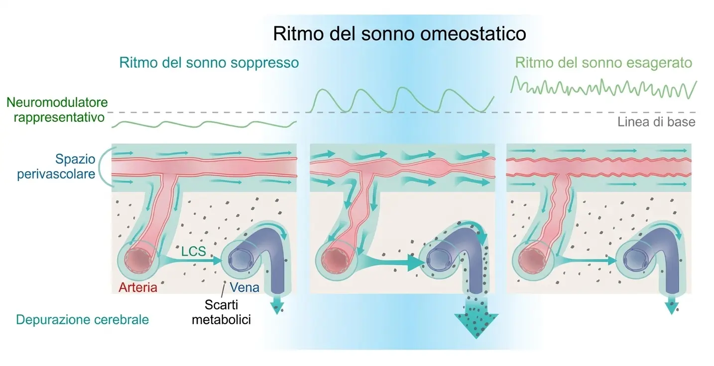 Oscillazioni del sonno e depurazione cerebrale