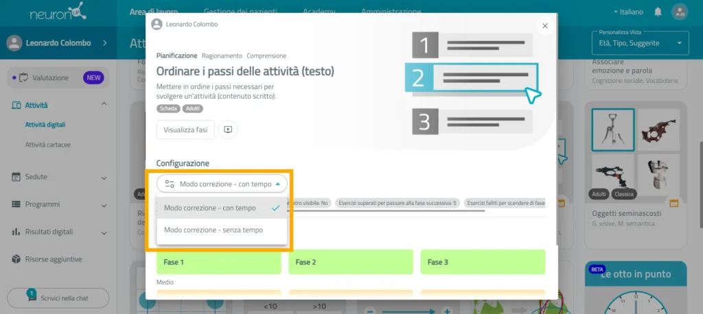 Personalizza la configurazione – NeuronUP