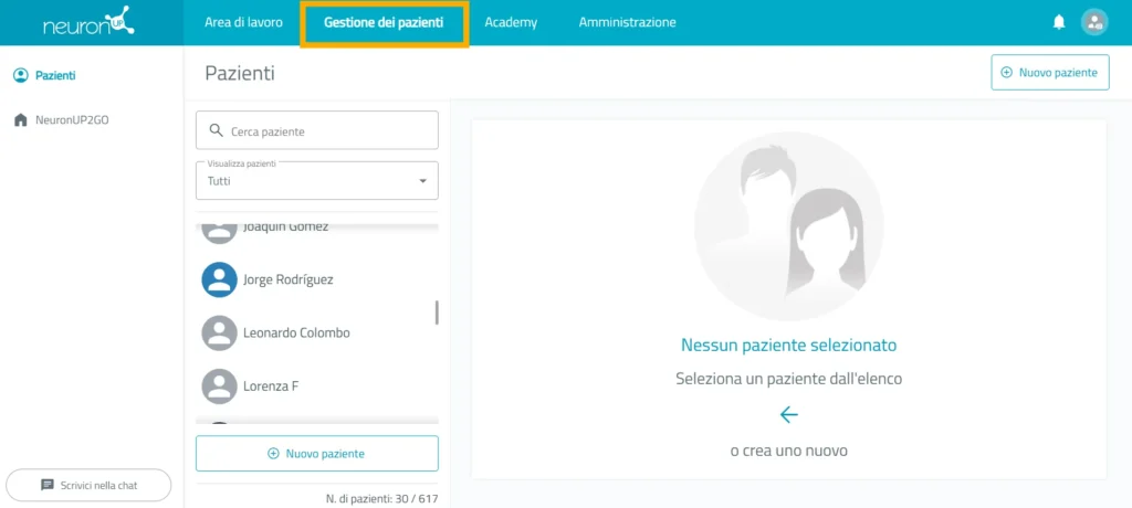 Accedi a «Gestione utenti» – NeuronUP