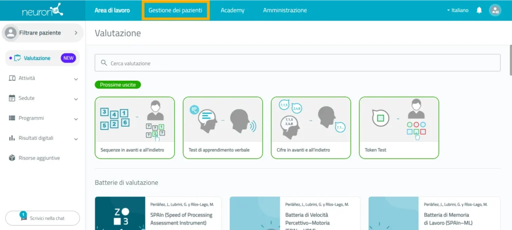 Accedi a «Gestione utenti» – NeuronUP