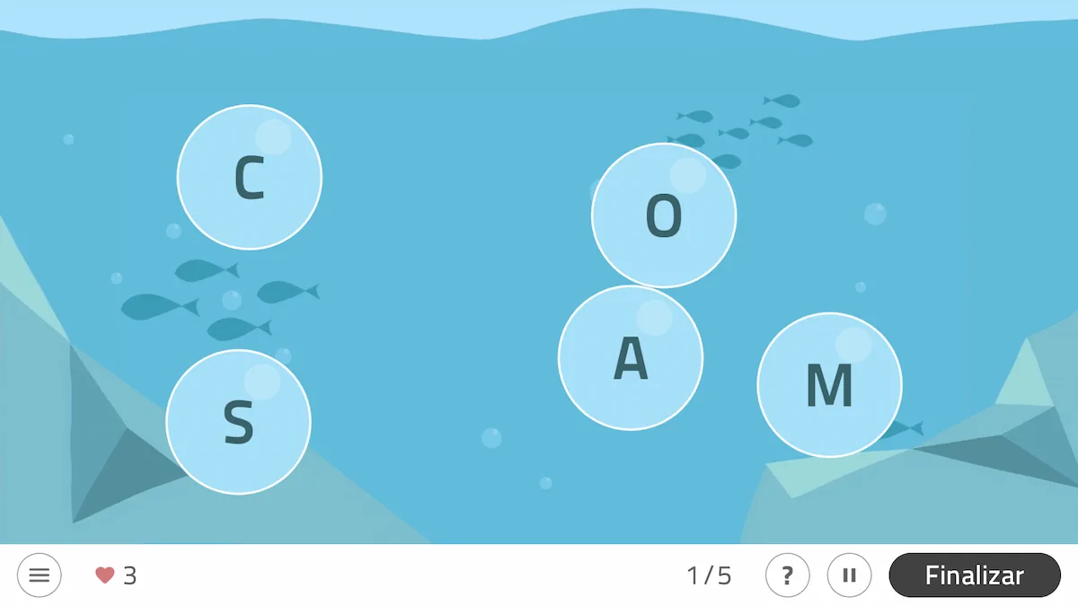 NeuronUP Активность - Формирование слов