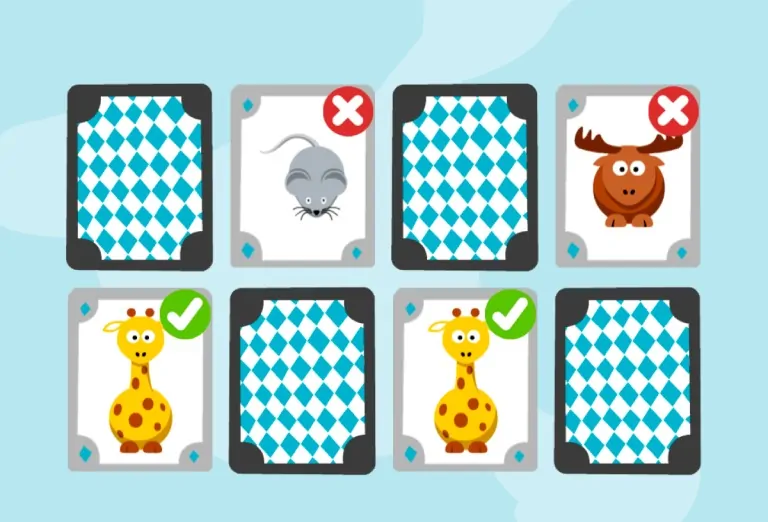 Упражнение NeuronUP «Пары животных»