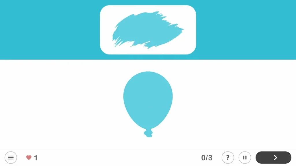 NeuronUP Activities - Colored Balloons