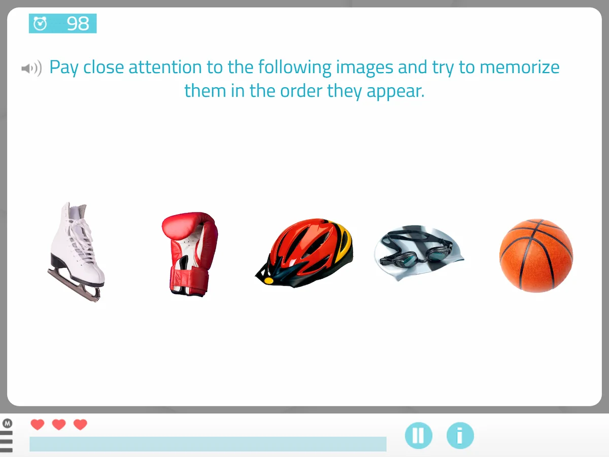 NeuronUP Activities - Memorize the orden - 1