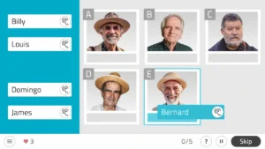 NeuronUP Activities - Remember the Names (text)