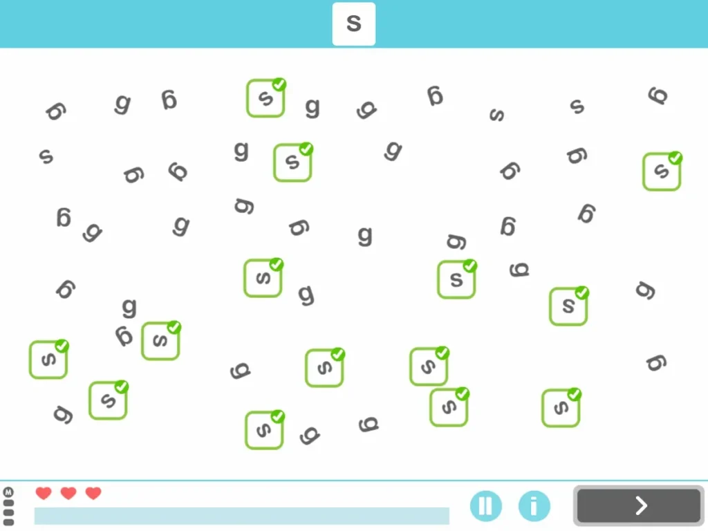 NeuronUP Activities - Rotated Letters