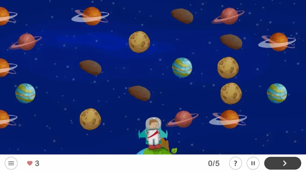 NeuronUP Activities - Space Conquest