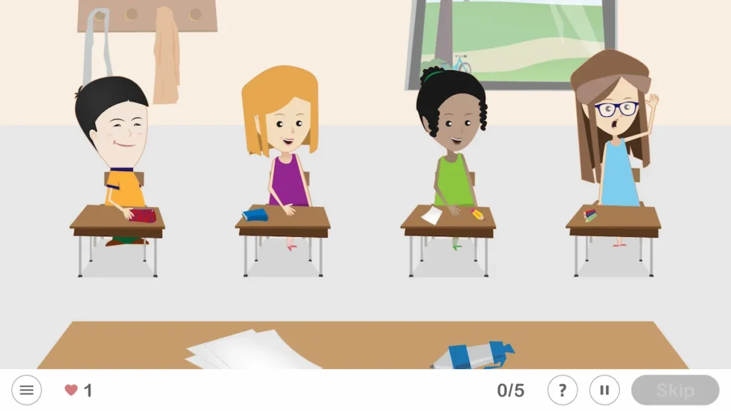 NeuronUP Activities - Who raised their hand