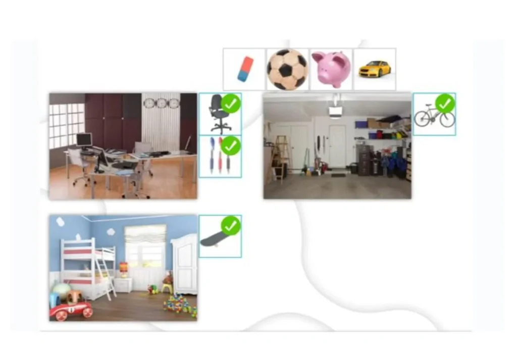 Actividad de orientación Objetos en el hogar