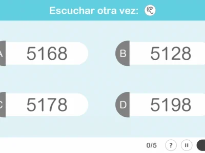 Actividad de NeuronUP - ¿Qué número escuchas?