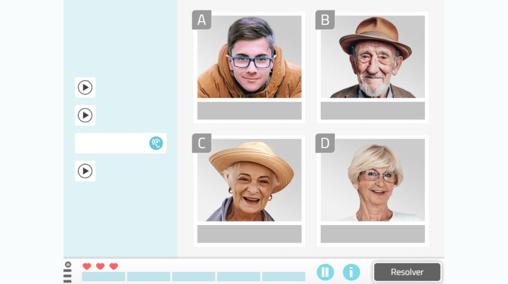 Juego NeuronUP para adultos: Recuerda los nombres