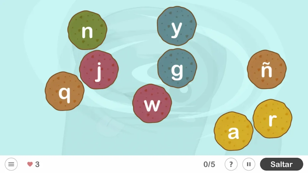 Actividad de NeuronUP - El pequeño glotón de letras