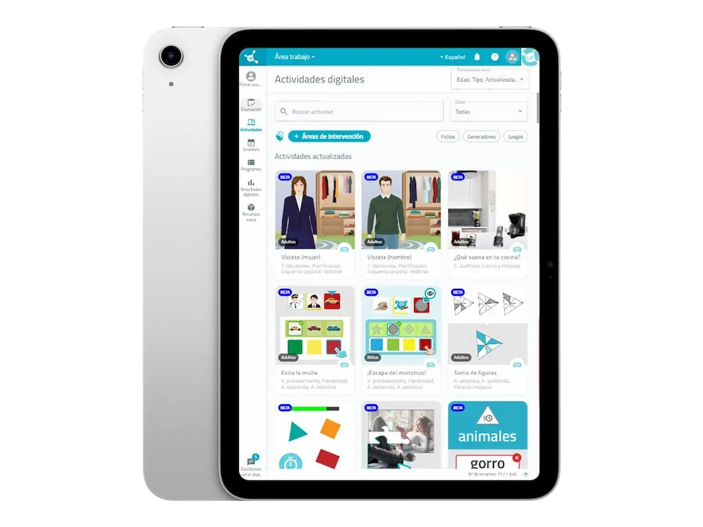 NeuronUP con tablet Apple iPad A16 Wifi